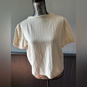 Zara Large Cream Women's Top